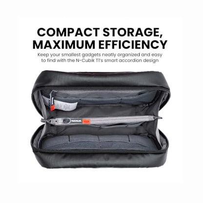 NANUK N-Cubik T1 Camera Bag Insert – Compact Water-Resistant Pouch – Shockproof Protective Camera Insert for Backpack – Perfect for Accessories & Gear (10” x 6.3” x 2”) - size: N-CUBIK T1 10 x 6 x 2"