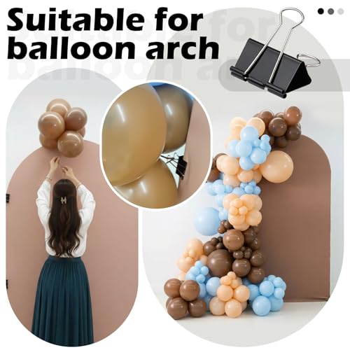 Sieral 12 Pack Balloon Arch Clips 2 Inch Backdrop Clamps Large Binder Clips Black Heavy Duty Clamps for Balloon Arch Birthday Decor Crafts Backdrop Photography Studios Woodworking Home Office