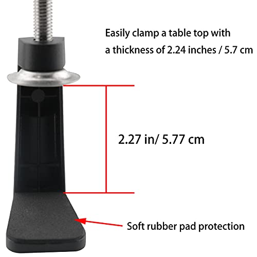 Black C-Clamp Cantilever Bracket Clamp Holder Desk Lamp Clip Fittings Base Hose DIY Swing Arm Lighting Accessory Metal Clamp