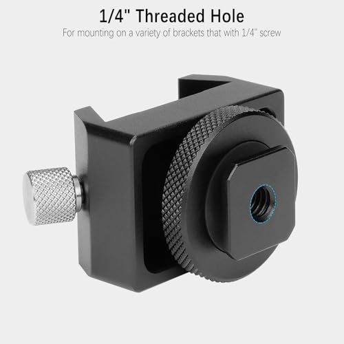 Metal Telescope Finderscope Mount Adapter Finder Scope Base Dovetail Bracket with 1/4" Threaded Hole for Video DSLR Mirrorless Camera Flash Hotshoe Coldshoe Hot Cold Shoe Sky Astrophotography
