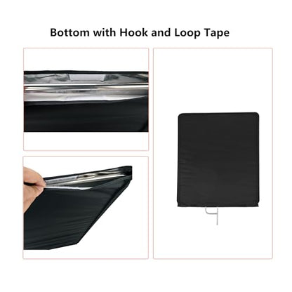 Photography Light Reflector Flag Kit, 24x30 inches/60x75cm, 4-in-1 Gold/Silver/Black/White Diffuser and Translucent Diffuser, Foldable Stainless Steel Frame