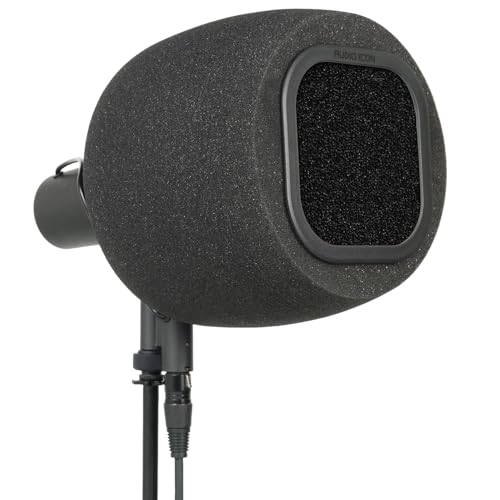 Soundbox 7B Top Address Recording Isolation Booth - Portable Microphone Shield with Replaceable Pop Filter for Studio Quality Vocals, Podcasting. Compatible with SM7B, MV7 (Hydrophobic Foam) - color: Hydrophobic Foam Pop Filter