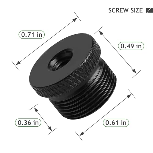 4 Pack Mic Stand Adapter 1/4 Female to 5/8 Male Screw Adapter Thread Tripod Screw Adapter for Microphone Stand Mount to Camera Tripod
