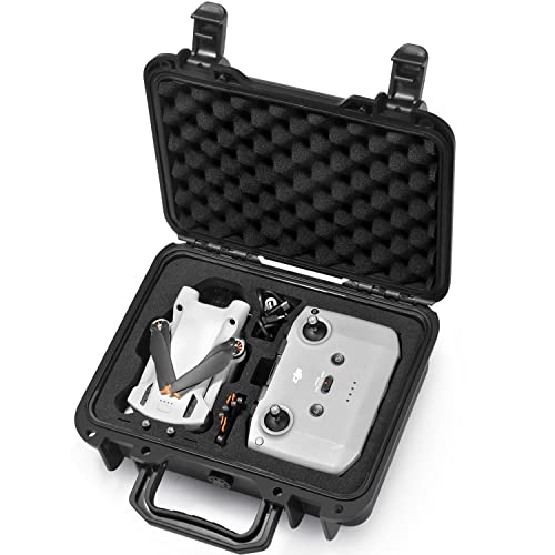 Lekufee Small Waterproof Hard Case for DJI Mini 3 Pro/3 Drone Accessories (Case Only, Not for DJI RC)