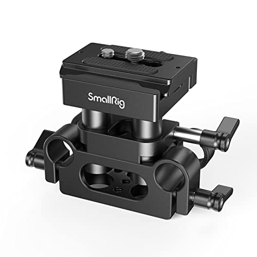 SMALLRIG Universal 15mm Rail Support System with 15mm Rod Clamp and Quick Release Plate - 2272 - style: Universal Baseplate