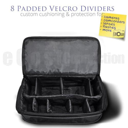 eCostConnection Extra Large Soft Padded Water Resistant Camcorder Equipment Gadget Bag/Case for Canon XA10, XA20, XA25, XH-G1s, XL2 and More Cameras Camcorders and DSLR - size: Extra Extra Large