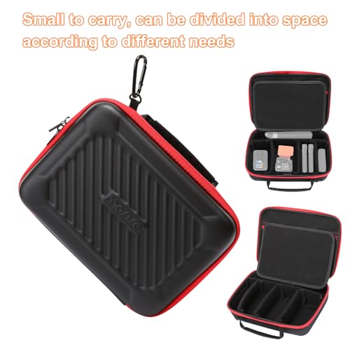 MOSISO Camera Case Compatible with GoPro Hero 13/12/11/10/9/8/7, Hard Travel Carrying Case Compatible with AKASO EK7000/V50/Brave 4/7 LE/8, EVA Case with Snap Hook for Action Camera, Black - color: Black