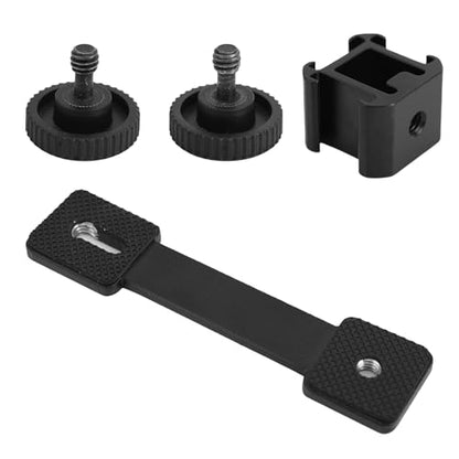 3 Port Cold Shoe Mount Plate, Adapter Bracket for Camera Microphone LED Light for Zhiyun Smooth 4 DJI Osmo Pocket Osmo Aluminum Alloy Triple Stabilizer Extension