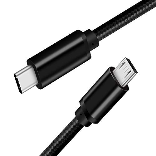 CBUS 6ft Micro USB to USB-C Cable Compatible with Sony Alpha, CyberShot RX1R II, Canon EOS M5/M6/M50, Rebel SL3/SL2/T7/8i, PowerShot G9 X, G1 X, K-S1, Panasonic LUMIX G100 ZS80, ZS70, G7, G80, G85