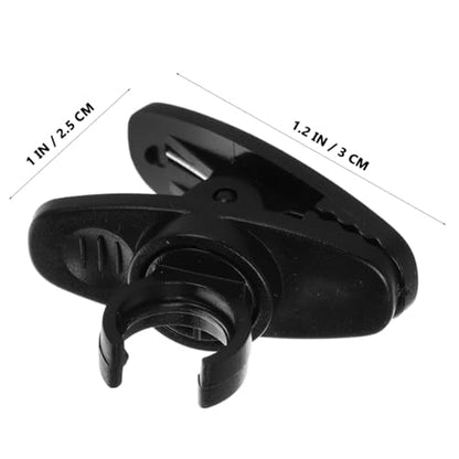 UPKOCH 10Pcs Lavalier Mic Clips Single Mount Microphone Holder Clips with Rotatable Design for Video Recording and Audio Use Secure Fit for Small Collar Mics