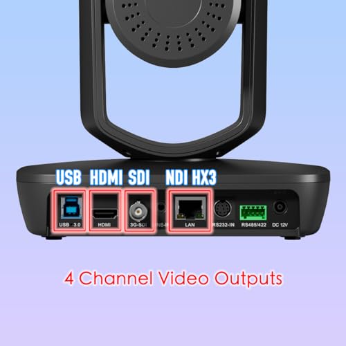 20X NDI PTZ Camera Kits - 2pcs 20X AI Auto Tracking NDI Camera with 1pcs IP Joystick Controller Package for Church Live Streaming Video Production（2X LV20N and 1x AV-Joy-IP） - color: Iron Black