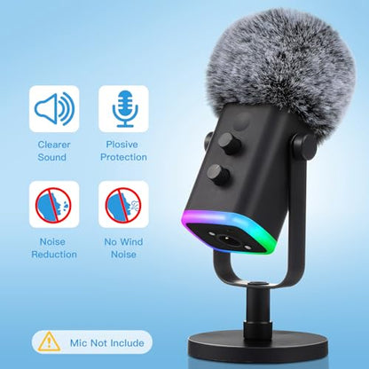 ZealSound USB Microphone k66pro and Furry Windscreen d65k Bundle