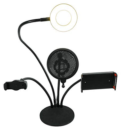 Technical Pro Conference Room/Work From Home Desk Light w/Mic+Phone+Tablet Stand