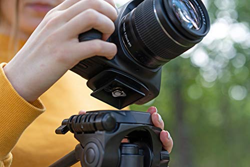 DaVoice 44mm Tripod Quick Release Plate Camera Mounting Adapter Parts Replacement for Certain Ambico, Velbon, Vista Explorer 60”, Sony, Sunpak, Ravelli Tripod Mount Attachment Baseplate QB-4W