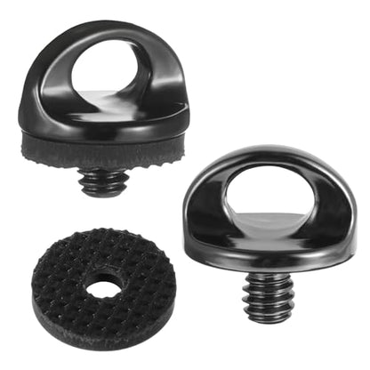 Skrfren 1/4" Camera Neck Strap Screw Holder, 2PCS 1/4-20 Quick Install Metal Screws Connecting Adapters with Rubber Washer for Quick Release or Installation of Wristband Sling