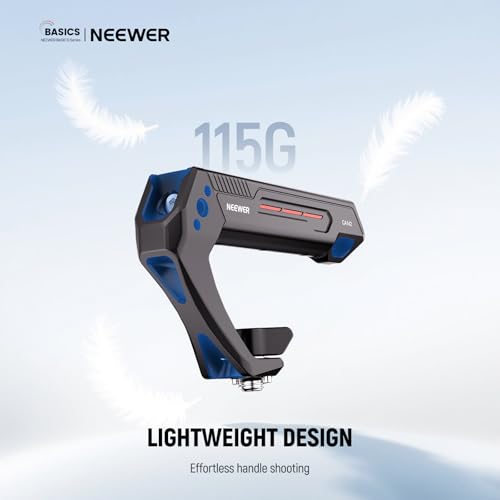 NEEWER BASIC Lightweight Camera Top Handle with 3/8" Locating Pin for ARRI, High Strength Cage Plastic Handle Grip w/ 1/4" 3/8" Screw Holes & Cold Shoe Mounts for Video Light Mic, Max Load 22lb, CA142 - style: CA142