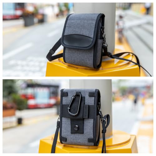 Compact Digital Camera Case Bag for Kodak FZ55 FZ45 SNAPIC A1 EKTAR H35N TG-7 TG-6 TG-5 TG-4 RX100VII RX100VI ZV-1 ZV-1II ZS99 GR III GR IV III GRIIIx G7XIII TS30 TZ99 XF10 with Belt Loop & Strap