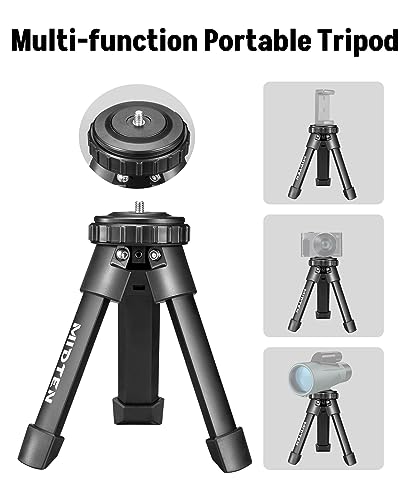 MidTen Portable Shooting Rest Tripod Rifle Stand for Range - Lightweight Bench Rest with 360 Rotate V Yoke Holder - size: 6.1-7.9''