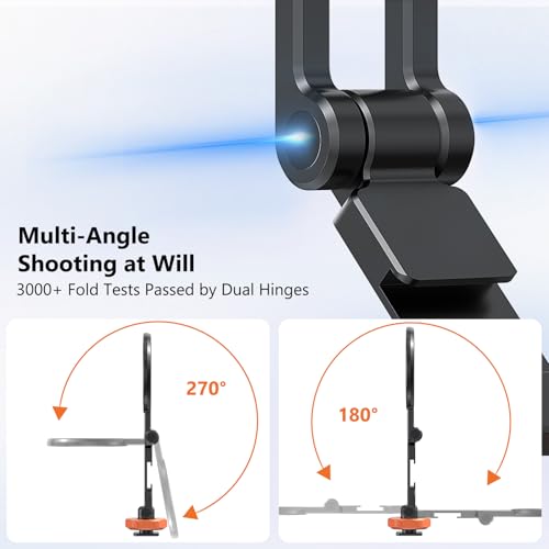 VRIG MG-28 Magnetic Phone Tripod Mount for magsafe, 1/4" Thread & Cold Shoe Camera Phone Mount Adapter Compatible with iPhone 17 16 15 14 13 12 Series, for Cameras/Tripods - size: MG-28