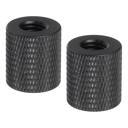 PATIKIL Tripod Screw Adapter 1/4" Female to M8 Male, 2 Pcs Tripod Nut Connectors Camera Mount Screw Camera Double Head Converter for Microphone Holder Magic Arms Accessories, 18 mm - size: 1/4" Female to M8 Male,18 mm