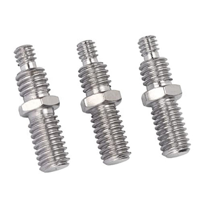 KIMISS 3Pcs 3/8 to 1/4in Male Threaded Screw Adapter Camera Tripod Mount Double Sided Standard Mounting Camera Screw Adapter Thread Camera Tripod Conversion Tripod Screw for Tripod PTZ