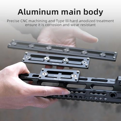 Arca Rail Mount, 9.45 inch Arca Swiss for Rifle Tripod Ballhead Quick Release Plate, Aluminum Arca Plate Compatiable RRS (9.45inch) - size: 9.45inch