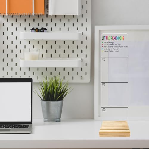 Monitor Memo Board Computer Monitor Memo Board Acrylic for Computer Monitors Laptop And Desktop With Removable Design Office Desk Accessories 12.6x 3.15 x 0.2 inches - style: Reminders