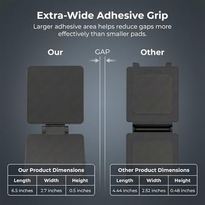 2-Pack Universal Magnetic Monitor Connection Bracket Compatible with All Computer Monitors Curved and Flat Screen Adjustable Magnetic Monitor Alignment Tool with Strong Adhesive
