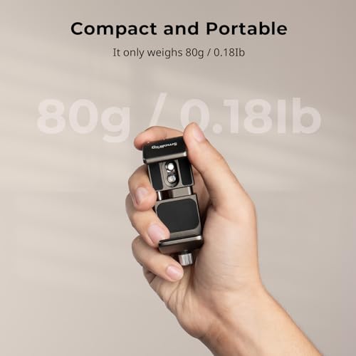 SMALLRIG Power Bank Holder, Power Bank Clamp Mount for Camera, Compatible with Width Range 2.1"–3.3" and Thickness Range 0.6"–1" Power Banks2790 (Pack of 2) - size: 81.5mm x 30mm x 35mm (Pack of 2)
