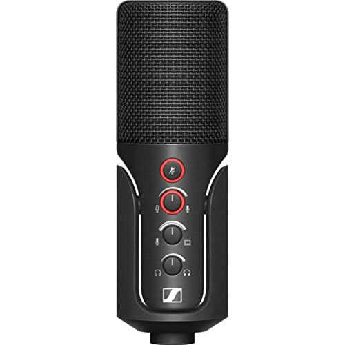 Sennheiser Profile USB Condenser Mic Streaming Set with Boom Arm Plus Kellards Pop Filter and 5-Pack Cleaning Wipes Bundle