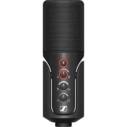 Sennheiser Profile USB Condenser Mic Streaming Set with Boom Arm Plus Kellards Pop Filter and 5-Pack Cleaning Wipes Bundle