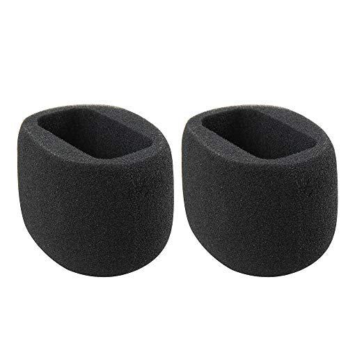 Hermitshell 2 Pcs Foam Windscreen Fits TASCAM DR-05 / Tascam DR-05X / TASCAM DR-07X / TASCAM DR-07XP Portable Digital Recorder