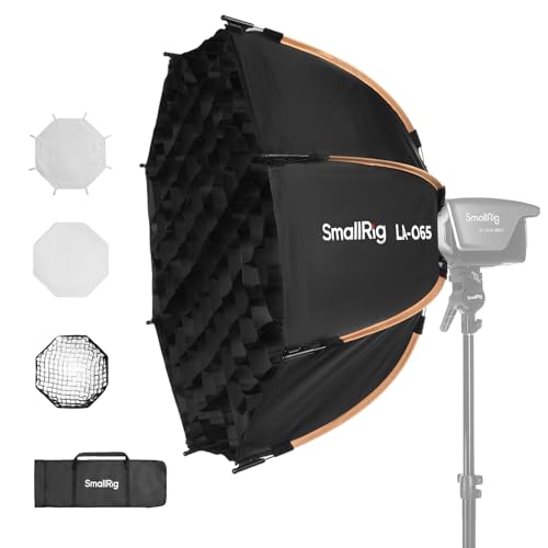 SmallRig LA-O65 Octagonal Softbox, 65cm/25.6in Quick Release Softbox with Carrying Bag, for Bowens Mount COB Lights for SmallRig for Neewer for Aputure for Godox - size: 25"/65cm