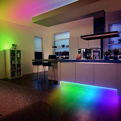 USB Powered LED Strip Light Rainbow TV Backlight 9.8FT/3M RGB Chasing Led Lights Waterproof USB Lights Strip with RF Remote TV/PC Background Bias Lighting Cuttable Strip Lights for DIY Decoration - size: RGB+9.8FT/3M
