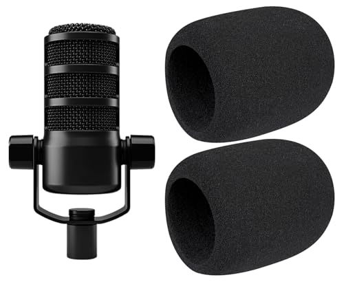 SOULWIT 2Pcs Pop Filter for RØDE(Rode) PodMic - Black