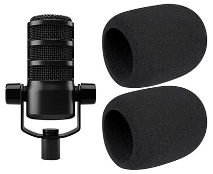 SOULWIT 2Pcs Pop Filter for RØDE(Rode) PodMic - Black