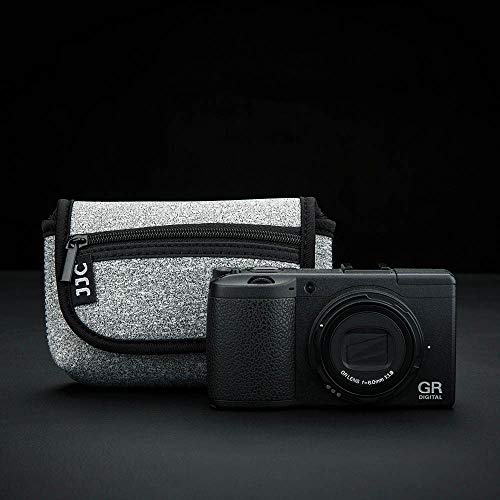 JJC Compact Camera Case Pouch for Sony DSC-W830 W810 W800 Canon SX620, Grey | for Sony RX100 VII VI VA IV Kodak Ektar H35N Pixpro FZ45 Canon SX610 SX720 ELPH 190 ELPH 180 & More, Neoprene Material - color: Grey
