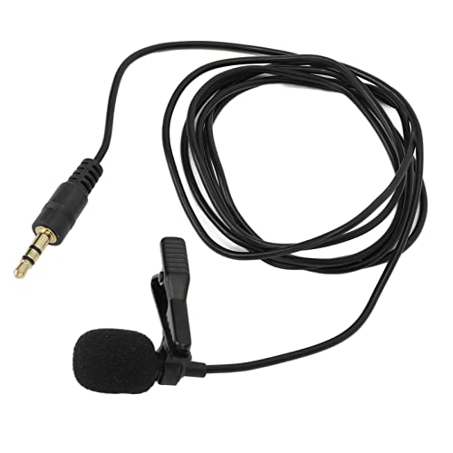 ZJchao Lavalier Microphone with Noise Reduction for Clear Streaming and Live Recording, Compact ClipOn Design for Wide Compatibility