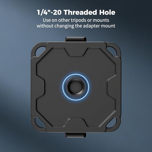 SMALLRIG Action 6 / Nano Magnetic Dual Direction Quick-Release Adapter, Aluminum Alloy Adapter Mount for DJI Osmo Action 6 / Osmo Nano, with Baseplate for Arca-Type Tripod - 6014