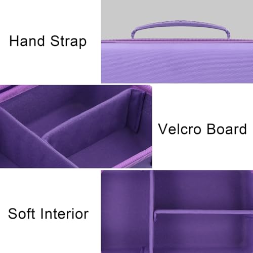 Camera Case Compatible with Canon EOS Rebel T7/T100/R50/R100/R5/R6 V//R6 Mark II DSLR Camera with 18-55mm Lens,Sony,Nikon DSLR Camera Protective Case with Shoulder Strap (Purple Case) - color: Purple Case