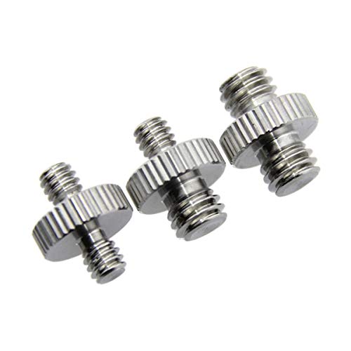 CAMVATE Male to Male Screw Adapter Set for Camera Tripod, 3-Pack