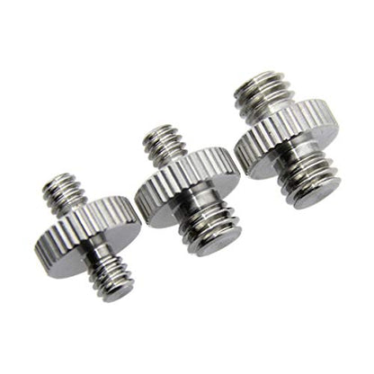 CAMVATE Male to Male Screw Adapter Set for Camera Tripod, 3-Pack