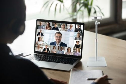 White Webcam Magnetic Stand Holder for Logitech Brio 100, Brio 300,Brio 500,C270,C310 webcams