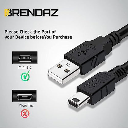 BRENDAZ 15ft. Mini USB Cable Compatible with Canon EOS 7D DSLR Camera (15-Feet)