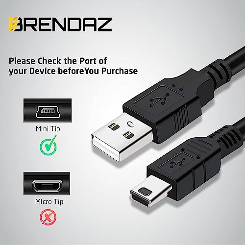 BRENDAZ Mini USB Cable - Compatible with Samson Q2U, Meteor Mic, Go Mic USB Microphones