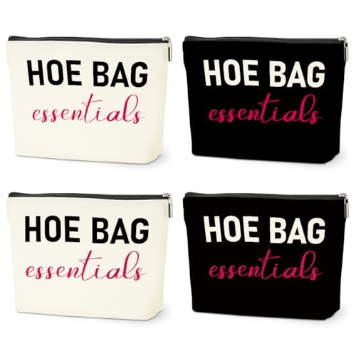 4 PCS Funny Gifts for Women Makeup Bag, Girls Weekend Gifts For Women | Birthday Fun Hostess Gift for Women Girls Friends Cosmetic Bags Gag Gifts Girls Weekend Overnight Makeup Funny Travel Pouch - color: Multicolor 0093