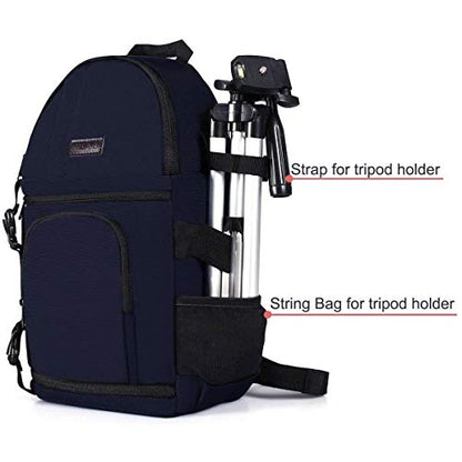 MOSISO Camera Sling Bag, DSLR/SLR/Mirrorless Camera Backpack Case Shockproof Photography Backpack with Tripod Holder & Removable Modular Inserts Compatible with Canon/Nikon/Sony/Fuji, Navy Blue - color: Navy Blue