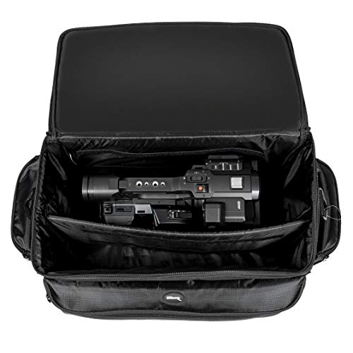 Ultimax’s Extra Large, Water-Resistant Gadget Bag Compatible With Camcorders and Accessories for Panasonic AG-AC160, AC30, AC90A, AC130A, AF100, HVX200, UX90, UX, 180HC-X1000, HC-X1, And More - size: Extra Large