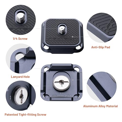 PGYTECH Arca-Type Quick Release Camera Plate Parts Replacement Switch Between Tripod, Monopod, Slider Arca Swiss Compatible - size: 1 Piece