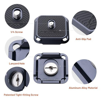 PGYTECH Arca-Type Quick Release Camera Plate Parts Replacement Switch Between Tripod, Monopod, Slider Arca Swiss Compatible - size: 1 Piece